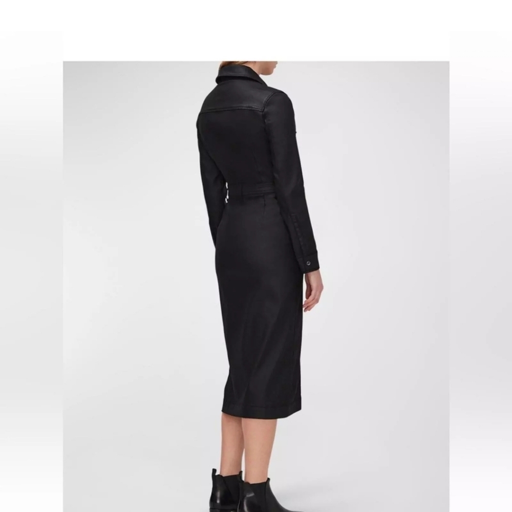 7 for all Mankind coated denim dress - Picture 2 of 4